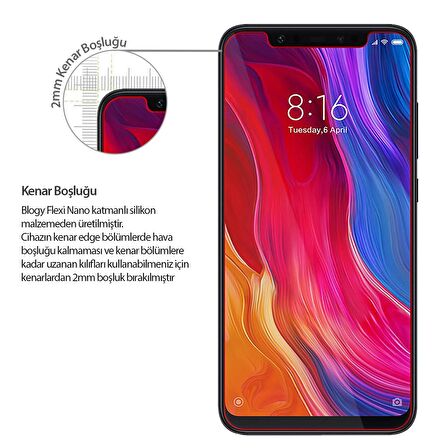 Blogy Xiaomi Mi 8/ Mi 8 Pro Flexi Nano Ekran Koruyucu