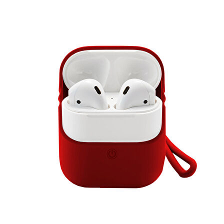 Blogy AirPods Silikon Kılıf Red