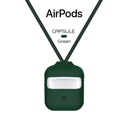 Blogy AirPods Silikon Kılıf Forest Green