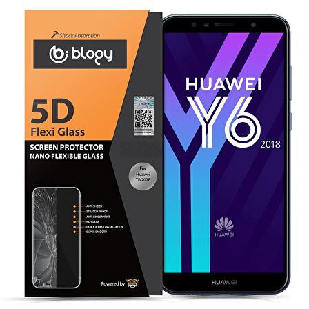 Buff Blogy Huawei Y6 2018 Flexi 5D Ekran Koruyucu