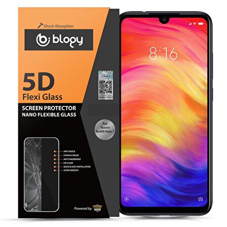 Buff Blogy Xiaomi RedMi Note 7 Flexi 5D Ekran Koruyucu