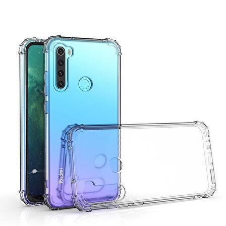 Blogy Xiaomi RedMi Note 8 Crystal Fit Kılıf Crystal Clear