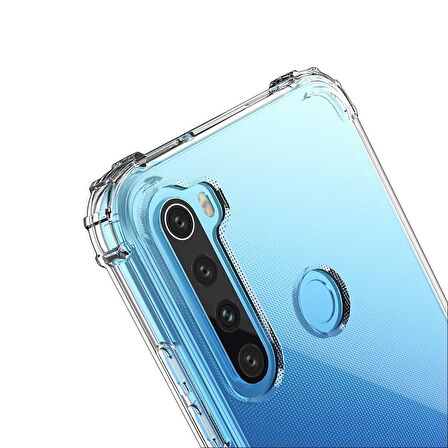 Blogy Xiaomi RedMi Note 8 Crystal Fit Kılıf Crystal Clear