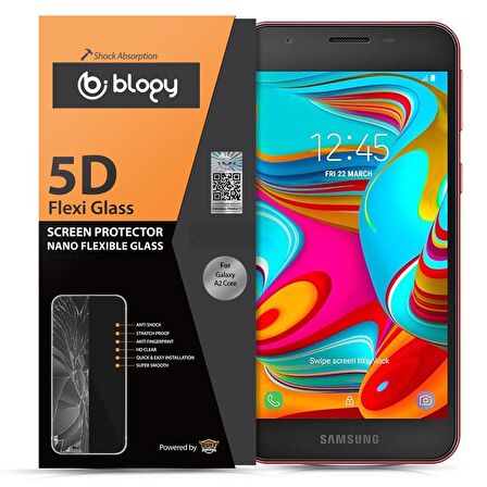 Buff Blogy Galaxy A2 Core Flexi 5D Ekran Koruyucu