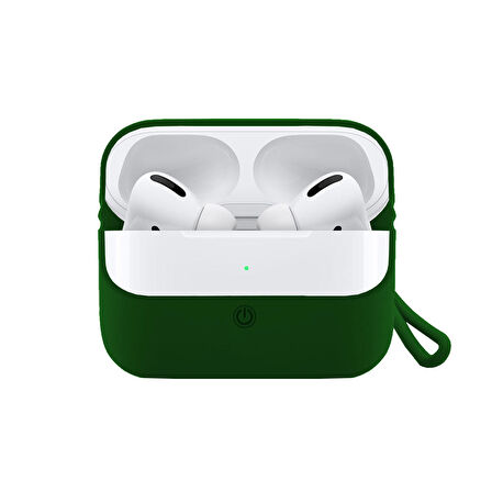 Blogy AirPods Pro ile Uyumlu Silikon Kılıf Forest Green