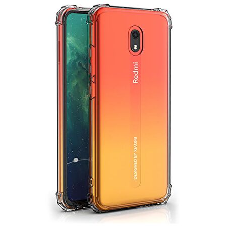 Blogy Xiaomi RedMi 8A Crystal Fit Kılıf Crystal Clear