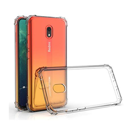 Blogy Xiaomi RedMi 8A Crystal Fit Kılıf Crystal Clear