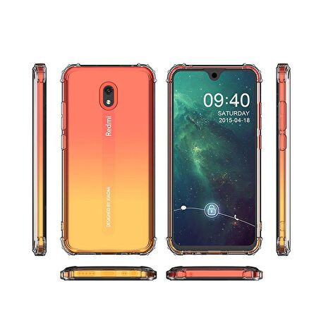 Blogy Xiaomi RedMi 8A Crystal Fit Kılıf Crystal Clear