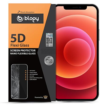 Buff Blogy iPhone 12 / 12 Pro Flexi 5D Ekran Koruyucu