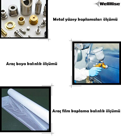 WellHise GM200A Boya / Kaplama Kalınlık Ölçer