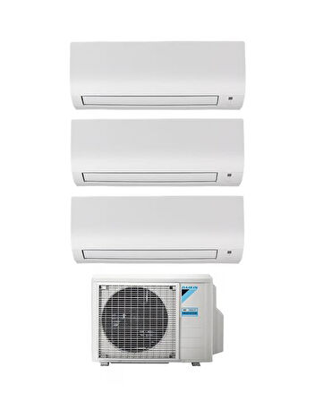 Daikin Shira Plus Multi Split Inverter Klima 1+3 Sistem (4MXM80) 9+9+18 BTU 8,0 kW R32 Dış Ünite