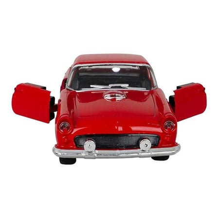 Nostaljik 1955 Ford Metal Çek Bırak Araba Kırmızı Kapılar Açılır ( 1/36 Ölçek )