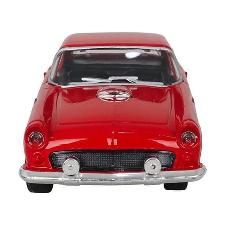 Nostaljik 1955 Ford Metal Çek Bırak Araba Kırmızı Kapılar Açılır ( 1/36 Ölçek )