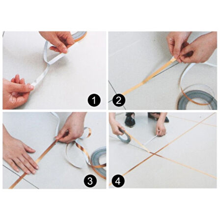Himarry 0.5 Cm 50 Metre Gri Fayans Arası Şerit Bant