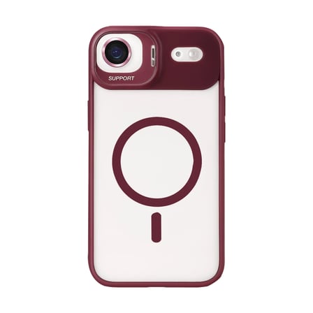Joko Apple iPhone 17 Air Remim Lensli Magsafe Standlı Kapak - Bordo