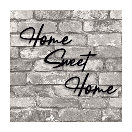 Dekoratif Home Sweet Home Yazılı Ahşap Tablo Duvar Süsü