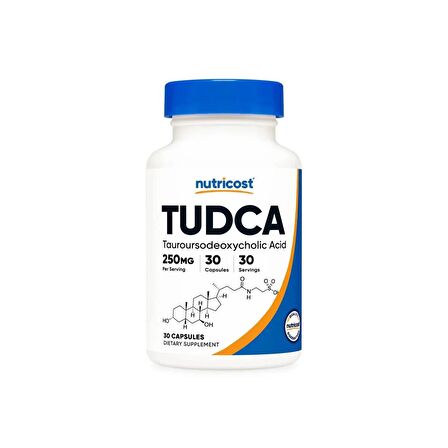 Nutricost Tudca (liv52 karaciğer koruyucu) 250mg 30 Kapsül