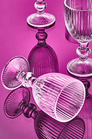 6'lı Kahve Yanı Cam Su Bardak Seti Premium Şeffaf Şık Tasarım Hediyelik