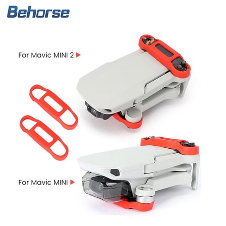 2 adet DJI Mavic Mini 1/2/SE silikon pervane tutucu sabitleyici koruyucu Gri