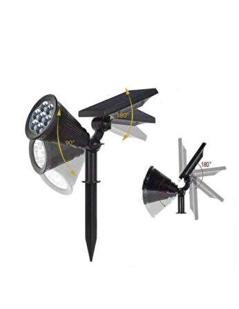 samur parti parti aksesuar & kostüm Solar 7W Kazıklı Bahçe Armatürü RGB