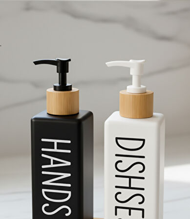 Kapris Dmr-8889 2Li Bambu Tabaklı Kare Cam Sabunluk