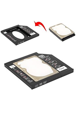 12.7mm Sata Harddisk Kutu-caddy Kızak Kutu-12.7m Hdd Caddy-notebook Dvd To Ssd Kutu-ıkinci Hdd Takma