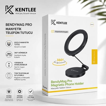Yüksek Kaliteli Magsafe Telefon Tutucu Ayarlanabilir 360° Dönen Güçlü Manyetik Tutucu JO-AT113