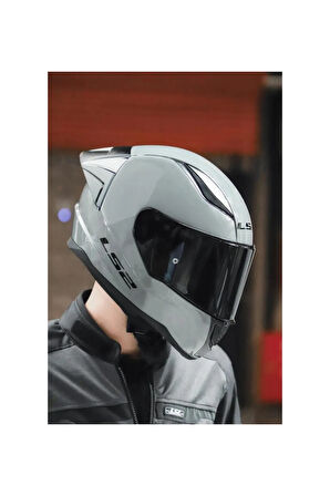 Rapid 2 Full Face Motosiklet Kaskı Siyah Vizör - Yarış Spoiler Nardo Gri