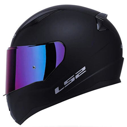 Ls2 Rapid 2 Mat Siyah Rainbow Vizörlü Kask