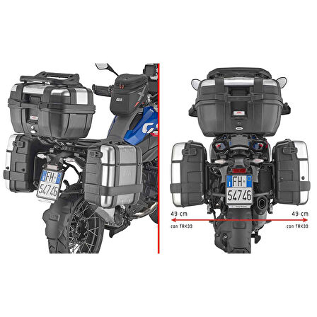 GIVI PLO5143MK BMW R 1300 GS (24) YAN ÇANTA TAŞIYICI