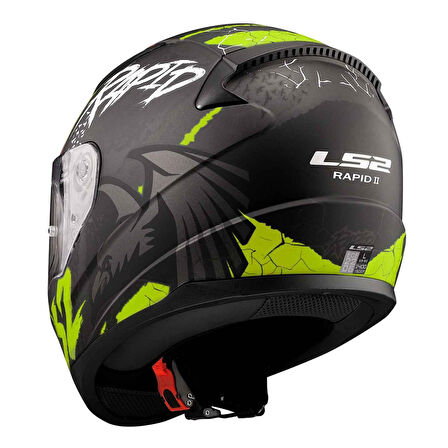 Ls2 Rapid 2 Raven Kapalı Kask