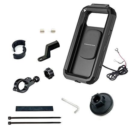 KNMASTER TT-950WU  TITRESİM ENGELLEYİCİ UNIVERSAL KABLOSUZ VE USBLI TELEFON TUTUCU