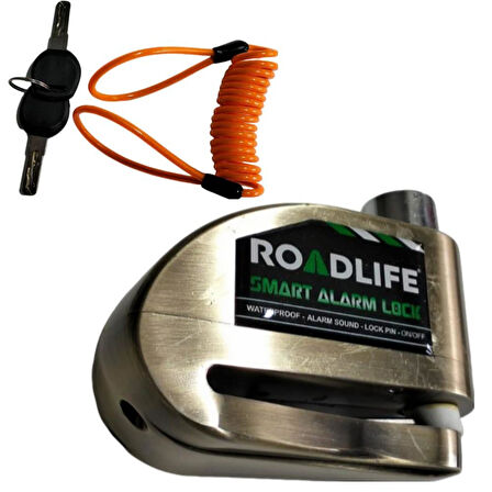Road Life 8309 Alarmlı Disk Kilidi + Hatırlatma Kablosu