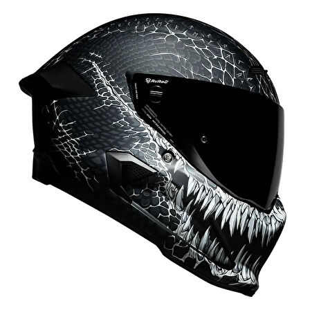 Ruroc AT4.0 Carbon Jormungandr Kapalı Kask