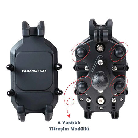 Knmaster TT-860 Titreşim Engelleyicili Tüm Motosikletlere Uyumlu Telefon Tutucu