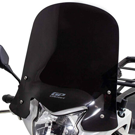 GP Kompozit Honda Dio 2021-2023 Uyumlu Kısa Ön Cam Siyah