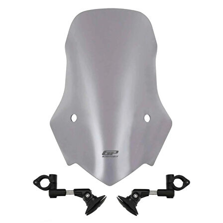 GP Kompozit Mondial 125 Drift L 2011-2022 Uyumlu Ön Cam Füme