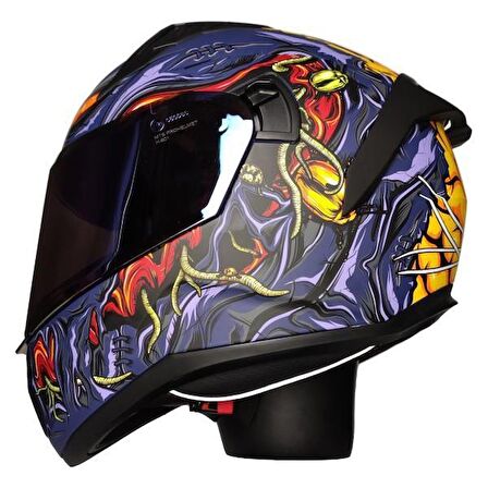 Mts Pro Helmets M-801 Snake Full Face Motosiklet Kaskı