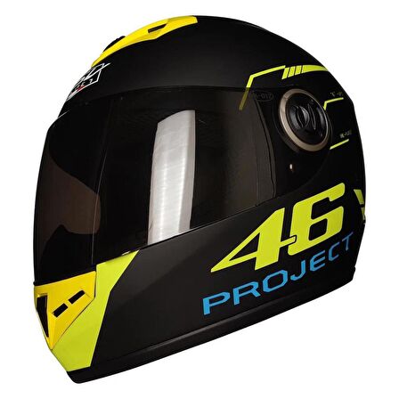 Pro Helmets S-012 Siyah Vizör Full Face Motosiklet Kaskı