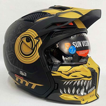 Mt Street Fighter Sv Aztec Motosiklet Kaskı