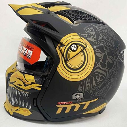 Mt Street Fighter Sv Aztec Motosiklet Kaskı