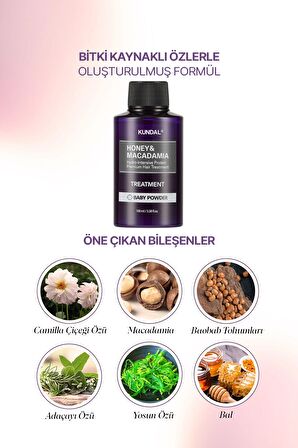 Protein Destekli Besleyici Saç Kremi Kundal Honey&Macadamia Protein Treatment 100ml (Baby Powder)
