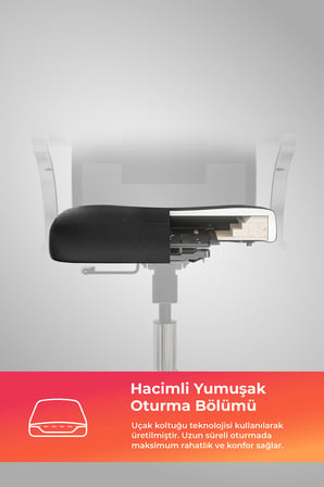 ErgoLife Sit Air 24/7 B2-281K - Yükseklik Ayarlı, Fileli, Krom, Toplantı, Ofis, Bilgisayar Sandalyesi - 696.5D.1.2A2