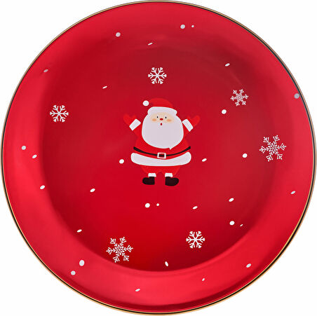 Karaca New Year Yılbaşı Golden Line Servis Tabağı 27 cm