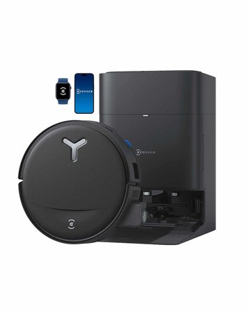 ECOVACS DEEBOT T80S Omni Robot Süpürge ve Paspas, 24.800 Pa Emiş Gücü, OZMO Roller 2.0 Paspas, ZeroTangle 3.0 Dolaşma Önleme, Triple Lift Özelliği, Sıcak Su ile Paspas ve Sıcak Hava ile Kurutma