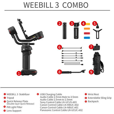 Zhiyun Weebill 3 Combo Gimbal Kit