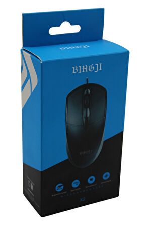 Bingji X2 Kablolu Mouse Siyah