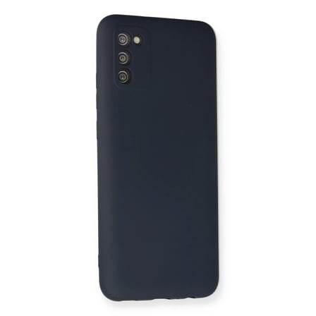 Samsung Galaxy A03S Kılıf Nano içi Kadife Silikon - Lacivert