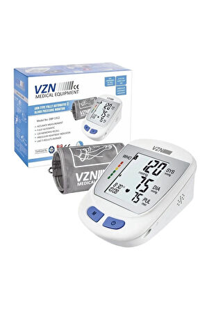 VZN Türkçe Konuşan Dijital Tansiyon Aleti – Geniş Kol Manşeti | Otomatik Kol Tipi Tansiyon Ölçer | LCD Ekran, Sesli Uyarı