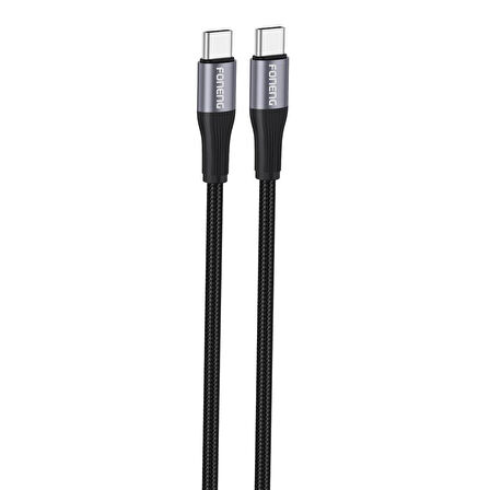 Foneng X112 60W Type-c To Type-C Şarj Ve Data Kablosu İp Örgülü
